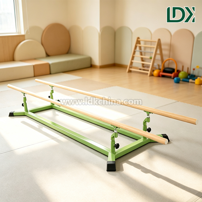 Low Parallel Bars For Gymnastics Training Adjustable Height Kids Beginner Club Equipment