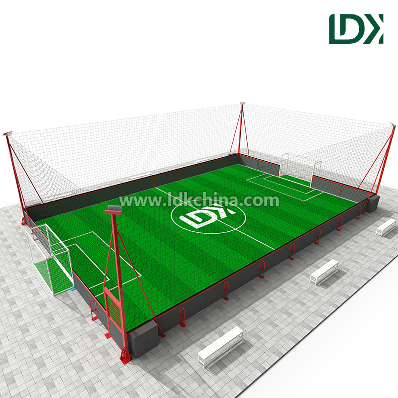 Composite Plate Football Cage High Density Composite Board Football Cage Anti Rust Steel Frame For Professional Training