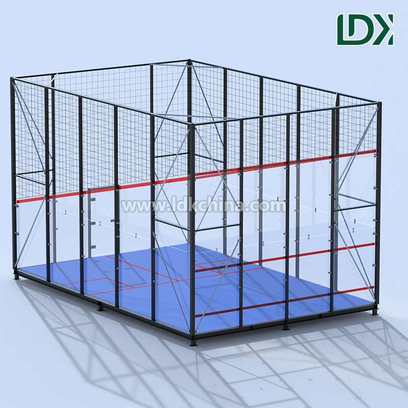 Portable Prefabricated Squash Court with Base Frame Easy Relocation Flexible Modular Design Outdoor Indoor Multi Use