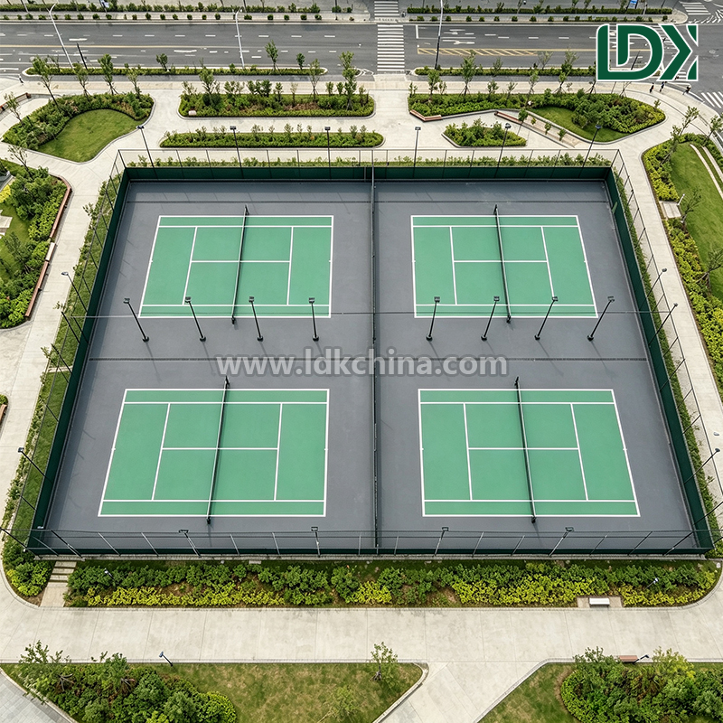 Professional Pickleball Court Floor for Tournaments Portable Modular Sports Surface Regulation Line Markings Non Slip