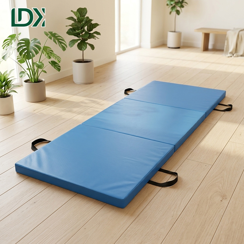 Custom Logo Three Folding Mat Portable Tri-Fold Exercise Pad for Yoga Pilates and Martial Arts Training Wholesale