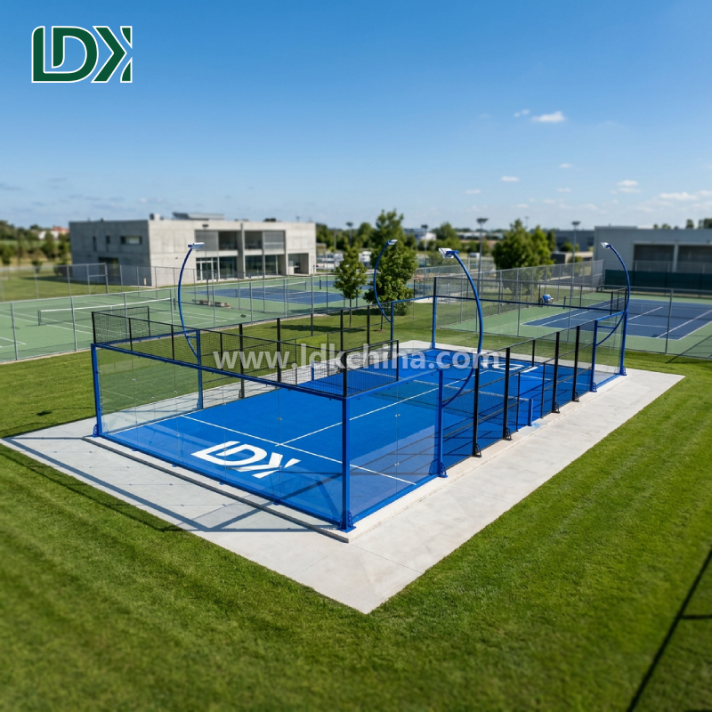 Custom Design Panorama Padel Courts Turnkey Solution For Outdoor Panoramic Padel Court Professional Installation Project