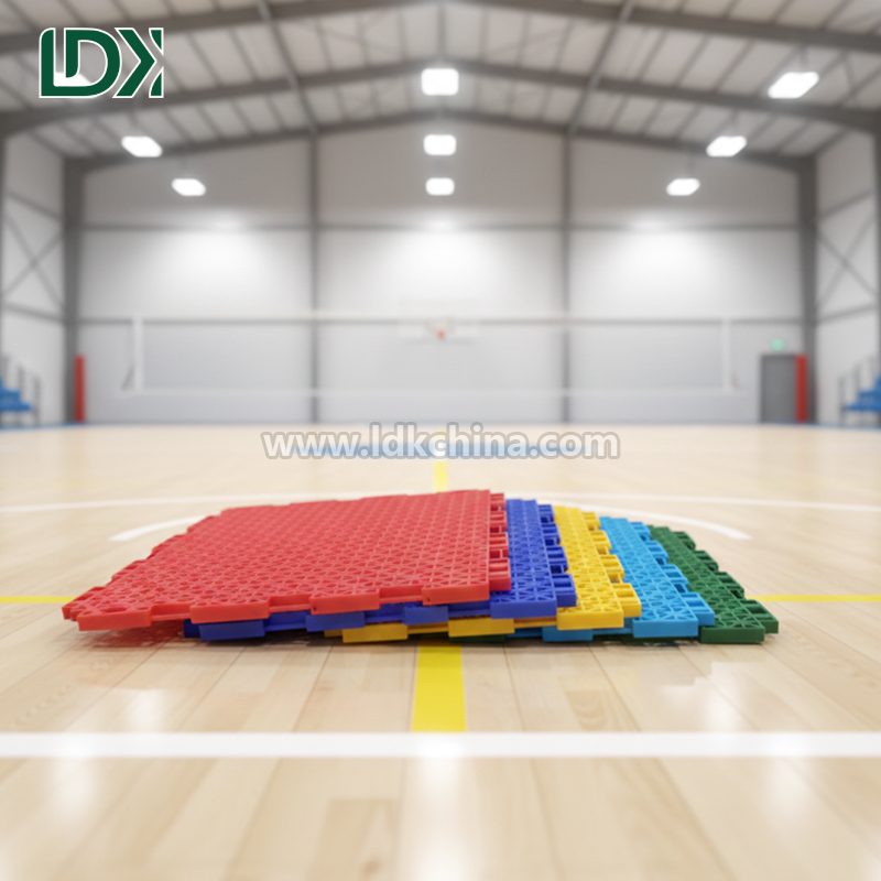 Anti-Slip High Rebound Basketball Court Plastic Sports Flooring for Professional Training Ground