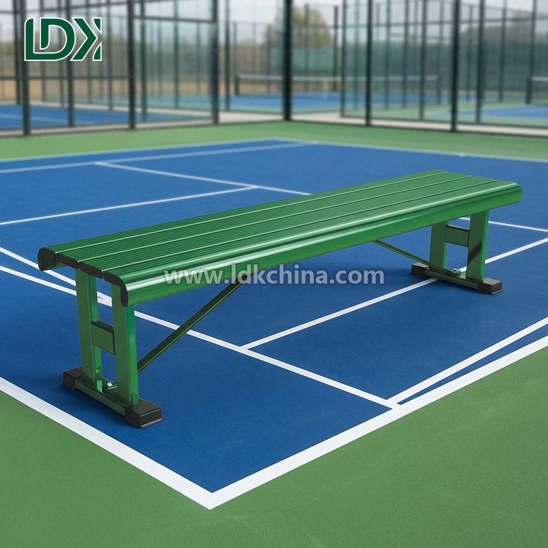 Professional Weatherproof Aluminium Tennis Bench for Outdoor Sports Court Seating Featured Image