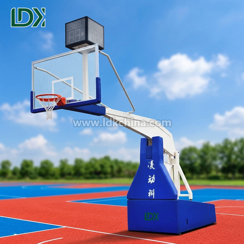 Premium Portable Easy Operated Hydraulic Adjustable Basketball Hoop for Indoor & Outdoor Home Court