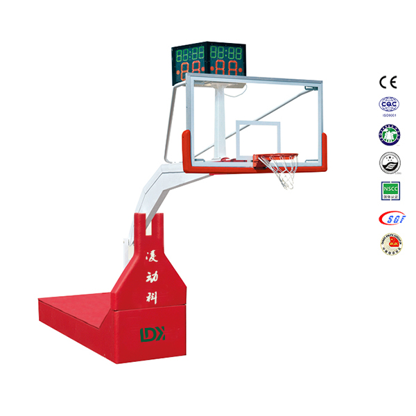 OEM/ODM China Adjustable Basketball Goal - Top Quality Competition Equipment Hydraulic Basketball Hoop – LDK