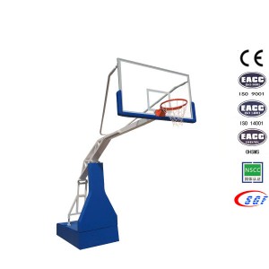 Gym Izinsiza kusebenza Steel base ephathekayo Electric umfutholuketshezi Basketball Hoop