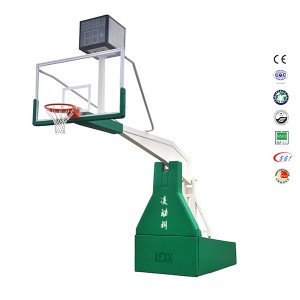 प्रो क्रीडा उपकरणे घरातील हायड्रोलिक बास्केटबॉल हुप स्टँड