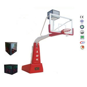 Pwofesyonèl Ekipman Konpetisyon Folding Portable Basketball Hoops Driveway