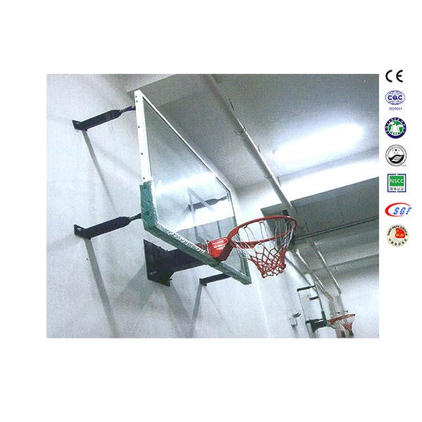 Ordinary Discount Adjustable Height Basketball Hoop - Basketball Training Equipment SMC Backboard Wall Mount Basketball Hoop – LDK