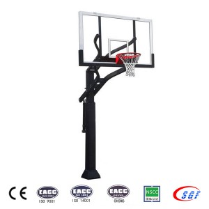 Height Adjustable Outside Inground Kids Basketball Goal for Sale