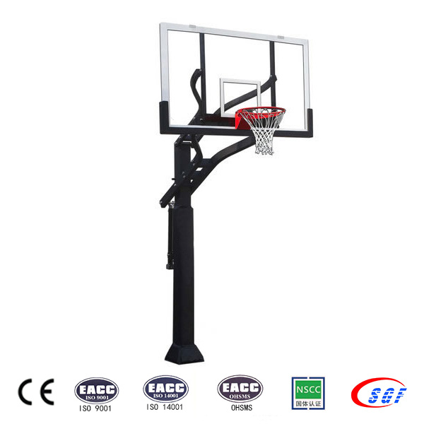 Popular Design for Pro Basketball Hoop - Height Adjustable Outside Inground Kids Basketball Goal for Sale – LDK