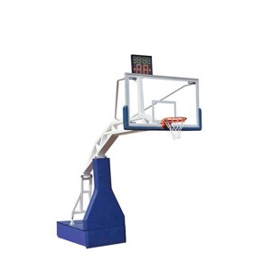 Inside Portable Match Equipment Hydraulic Basketball Hoop Stand