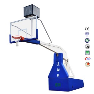FIBA Professional Basketball Pajisje elektrike hidraulike Basketball StandHoop për Shitje