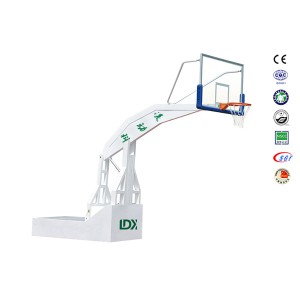 Professional agbọn Ṣeto, Ita gbangba agbọn Dúró pẹlu gilasi Backboard