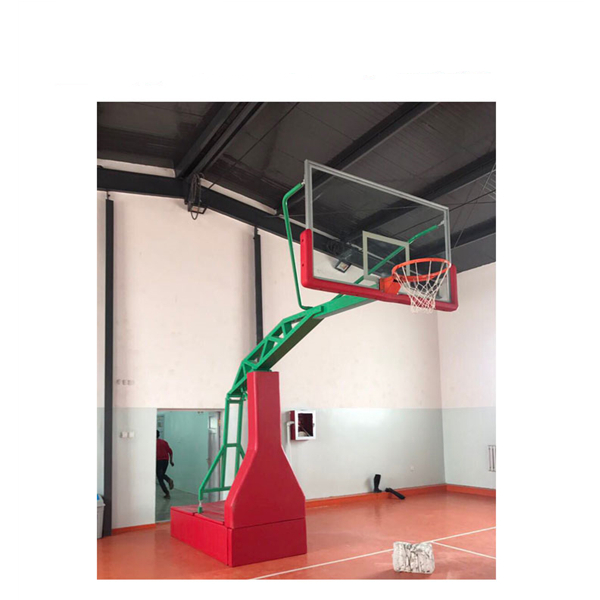 Manufactur standard Free Standing Basketball Hoop -
 Moveable Traning Outdoor Stand Customized Logo Hydraulic Basketball Hoop – LDK