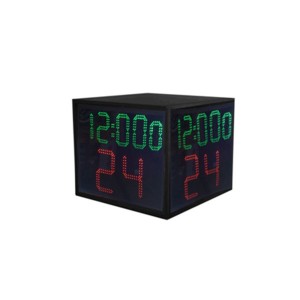 बास्केटबॉल उपकरण 5 अंक एलईडी चार पक्षीय 24 सेकंड शॉट क्लॉक