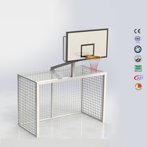 Gnàthaich Outdoor 10 Foot Amas Height Ball-coise Soccer Basketball Stand
