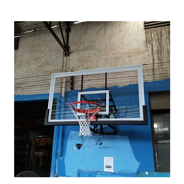 Good Wholesale Vendors Bike Spinning White -
 Wall Mounted Safety Adjustable Tempered Glass Basketball Goals for School – LDK