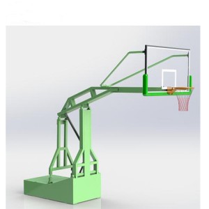 Espò Ekipman Pliable Portable Baskètbòl Hydraulique Basketball Kanpe Customized