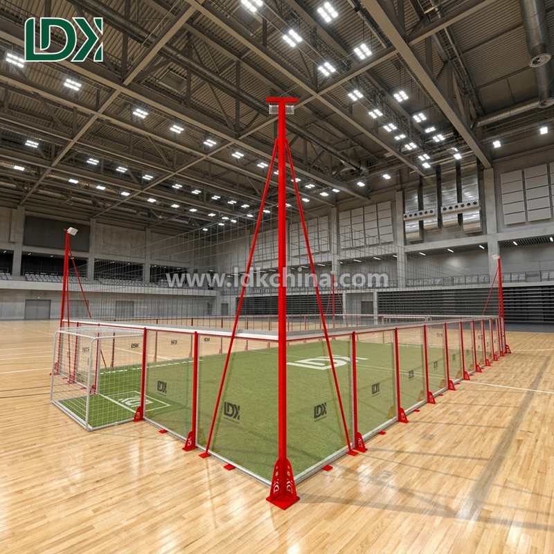 Transparent Glass Soccer Enclosure and Football Cage for Multi-Sport Use with Custom Dimensions and Easy Setup