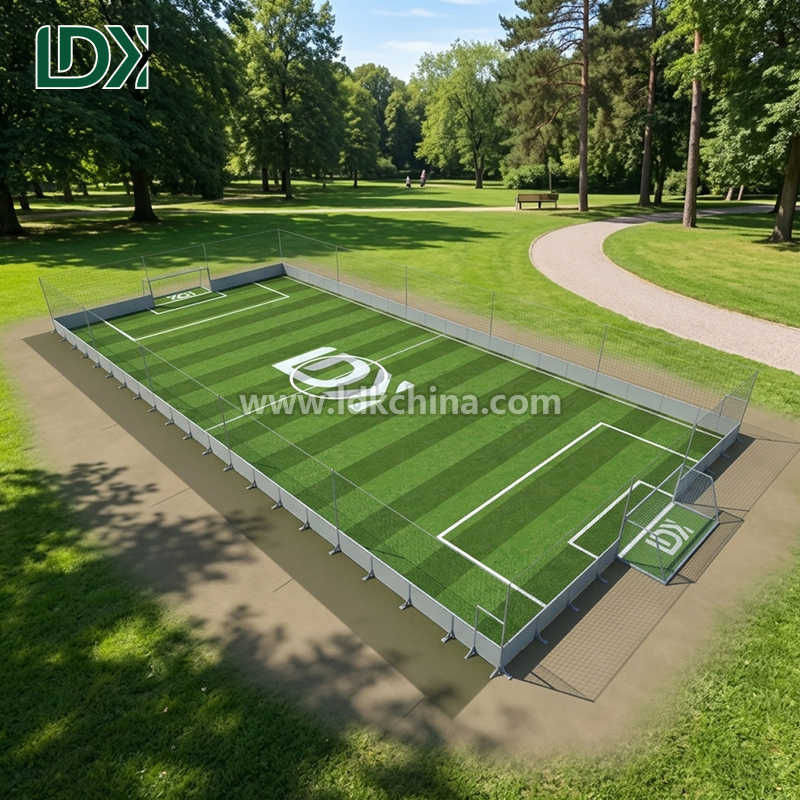 High Quality Modular Removable Football Cage for Professional Training Portable Soccer Court with Safety Net Fencing