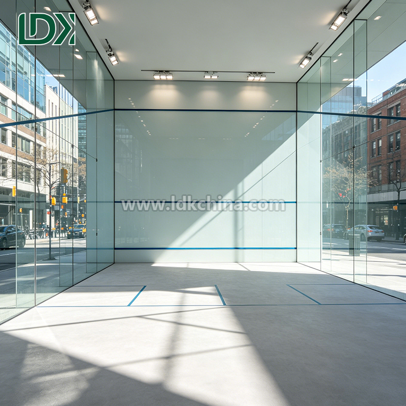 High Quality Full Vision Glass Squash Court for Professional Tournaments with Enhanced Impact Resistance and Longevity