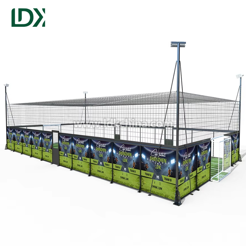 Impact Resistant LED Advertising Display Cage Football Field Board Outdoor Sports Perimeter Screen for Stadium Match
