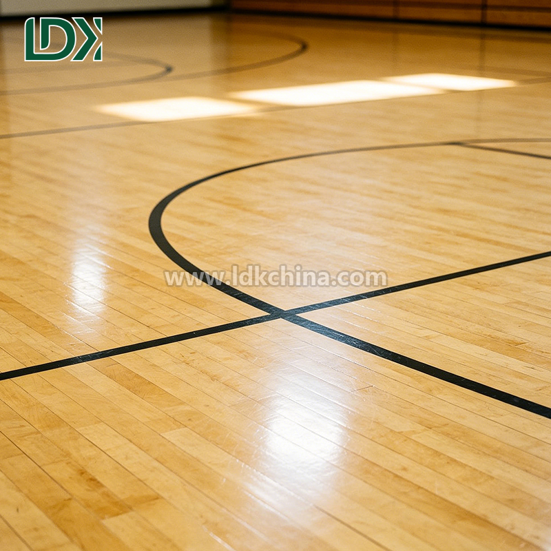 FIBA Basketball Flooring Indoor Wood High Density Maple Sports Floor for Professional Gym Arena and Competition Stadium