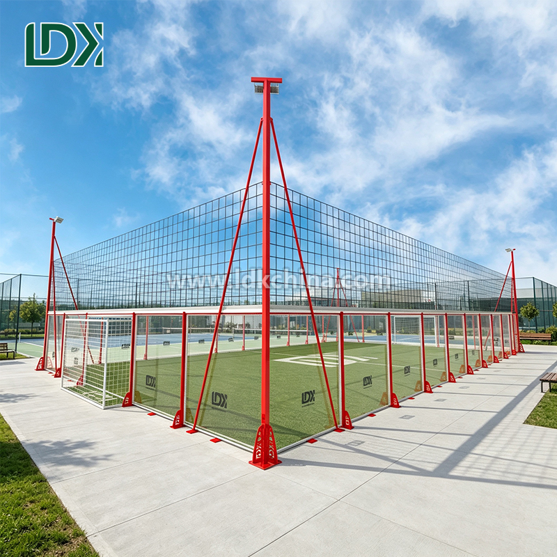 High Strength Cage Football Field Construction with Customizable Size and Professional Turf Flooring System