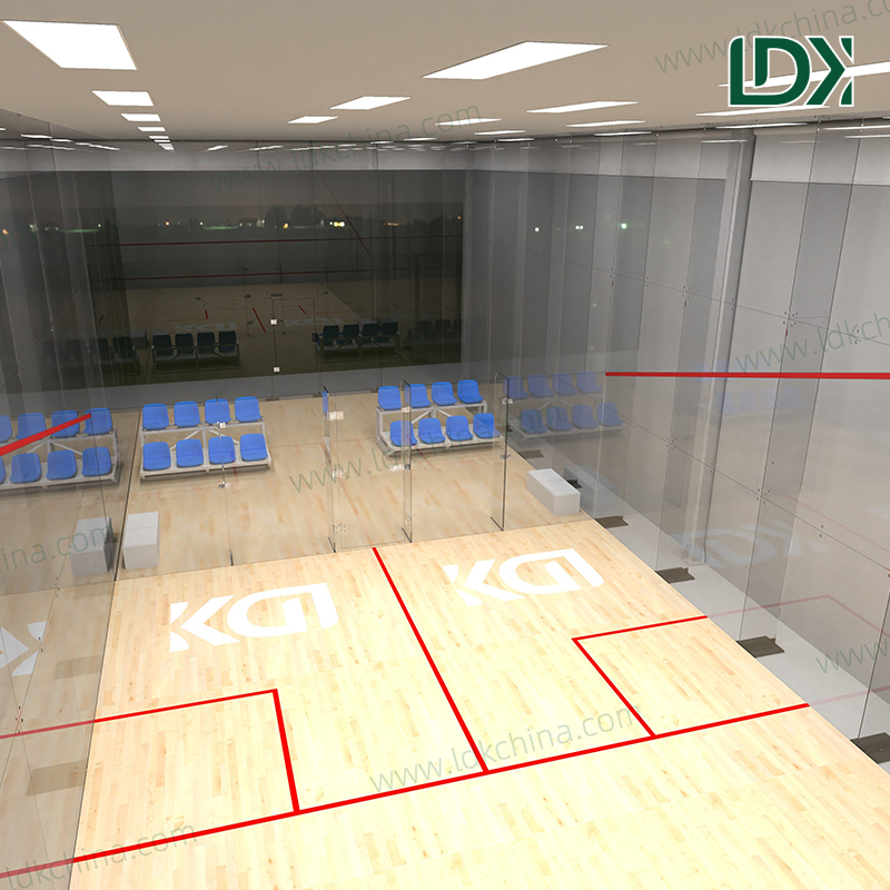 High Quality Squash Court With Cover and Anti-UV Roof System for All-Weather External Training Facility Projects