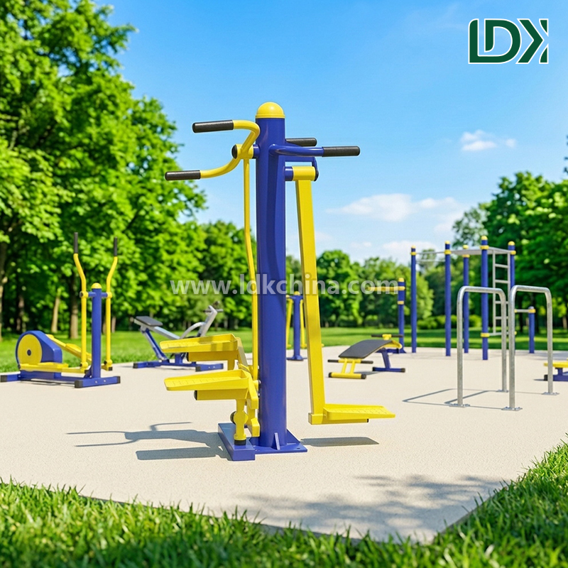 Durable Outdoor Fitness Equipment Surfboard and Stepper Machine for Public Park and Community Exercise Station