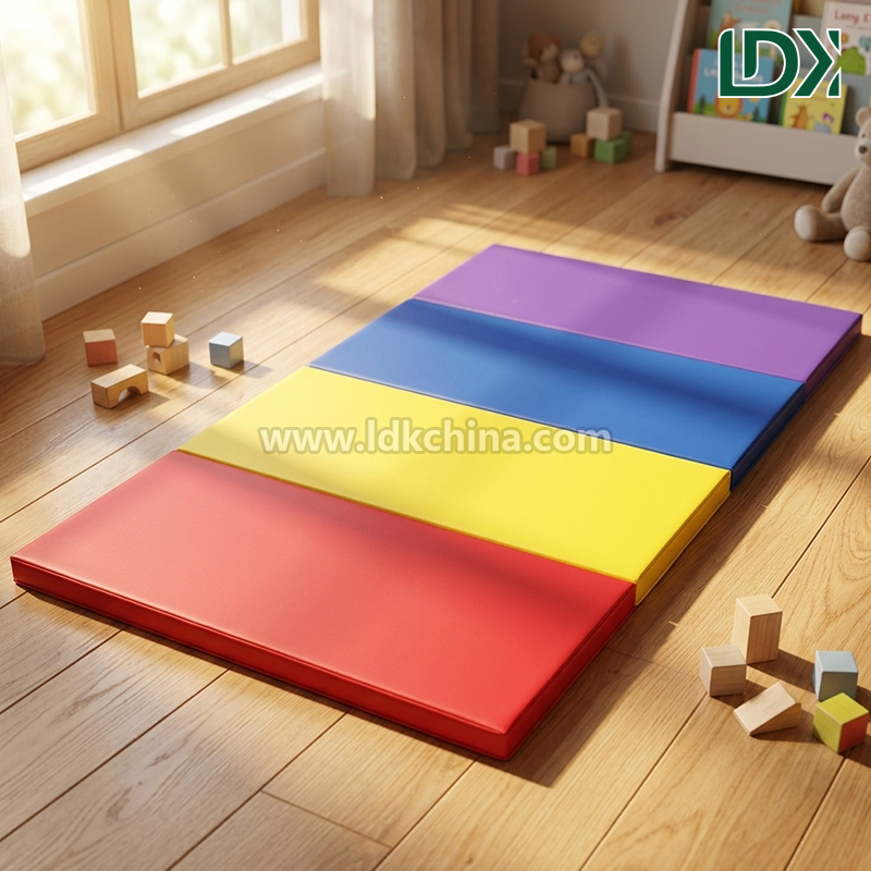 Durable Non Slip Folding Gymnastics Mat for Professional Cheerleading Aerobics Martial Arts and Thick Padded Floor Work