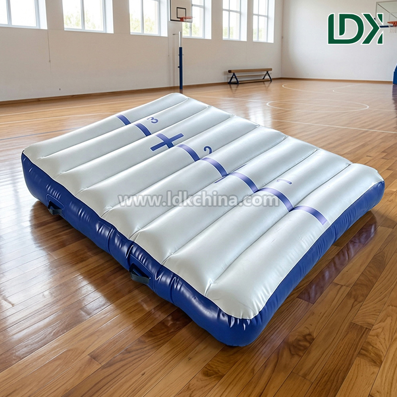 Portable Gymnastics Inflatable Incline Mat for Home Use Kids Inflatable Wedge Mat Air Ramp for Tumbling and Yoga Training