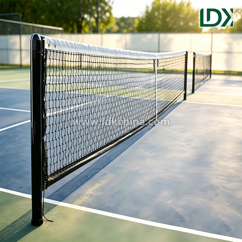 Weather-resistant Pickleball Posts for Outdoor Use with Heavy-duty Steel Construction and Custom Net System