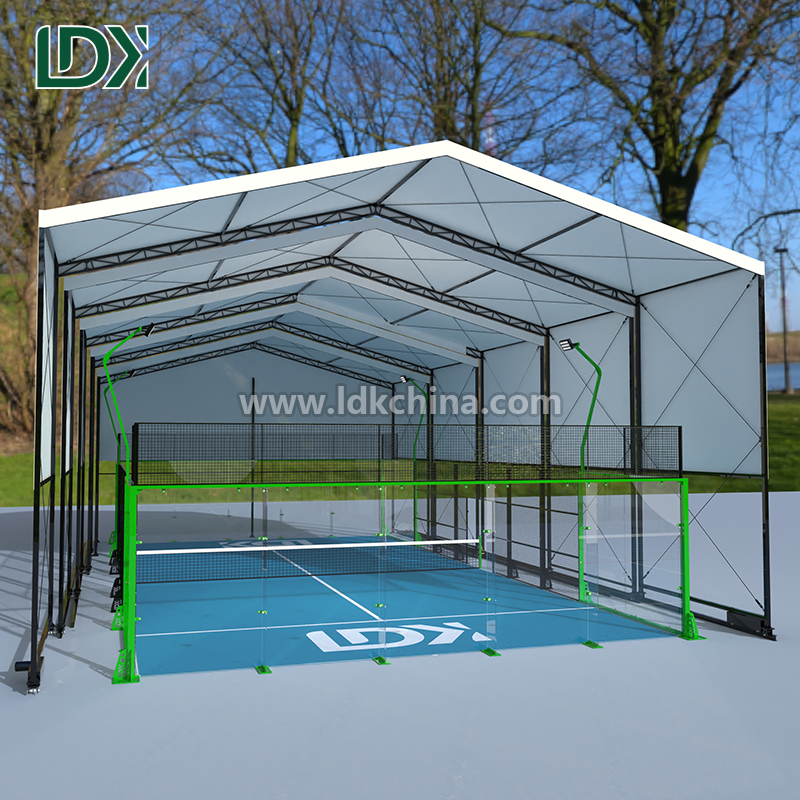 Outdoor Padel Court with Roof: Year-Round Play Solution for Sports Venues