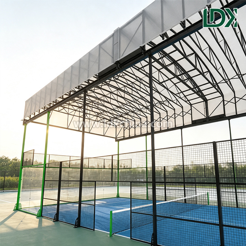 Turnkey Retractable Roof Padel Court System Maximize Court Utilization Indoor Comfort Outdoor Play One Roof Solution