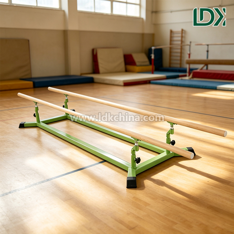 Low Parallel Bars For Gymnastics Training Adjustable Height Kids Beginner Club Equipment