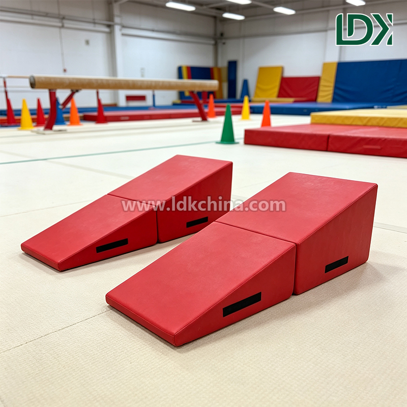 Folding Triangle Wedge Mat Exercise Incline Wedge Cushion Non Slip Foam Training Mat For Home Workout Yoga Pilates Gym