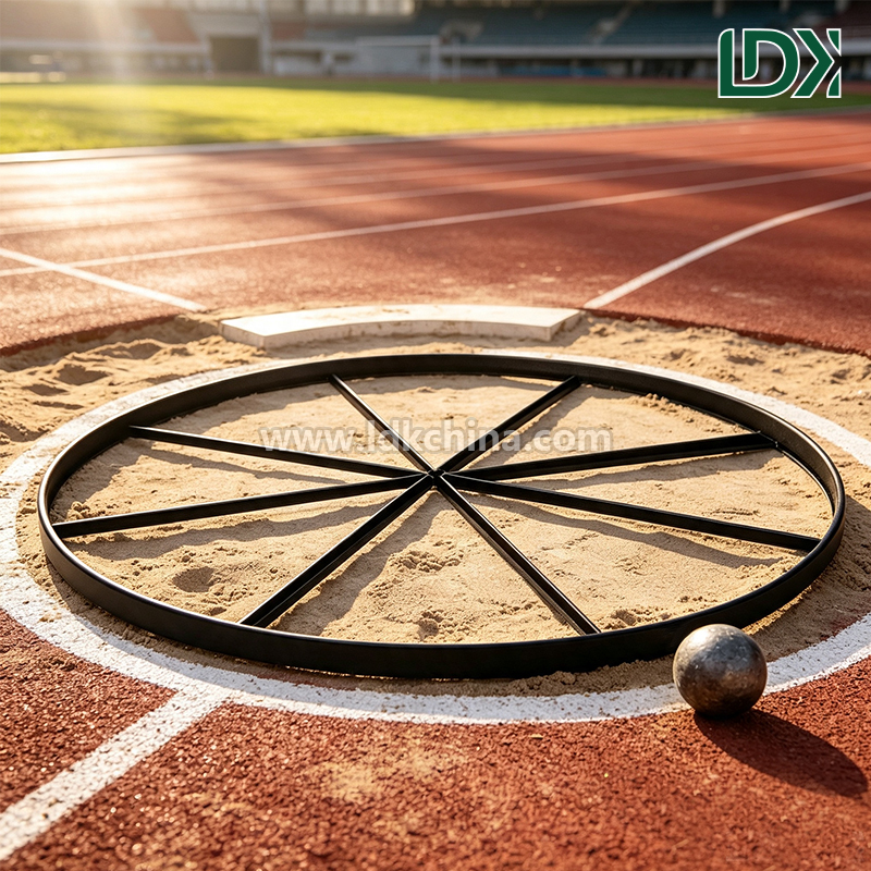 Portable Shot Put Circle Steel Frame Throwing Ring for School Stadium Sports Facility