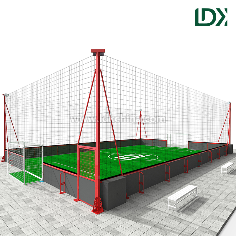 Composite Plate Football Cage High Density Composite Board Football Cage Anti Rust Steel Frame For Professional Training