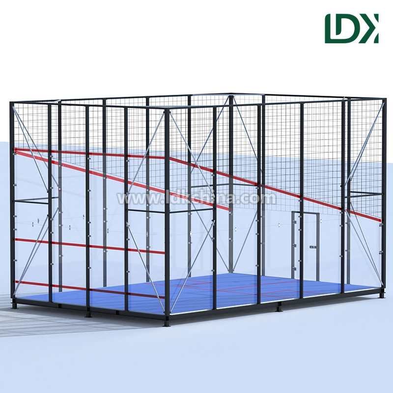 Portable Prefabricated Squash Court with Base Frame Easy Relocation Flexible Modular Design Outdoor Indoor Multi Use
