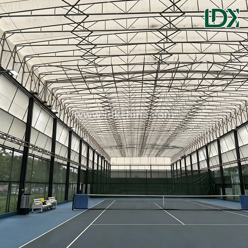 Panoramic Padel Court with Roof and Tempered Glass for Clubs and Resorts