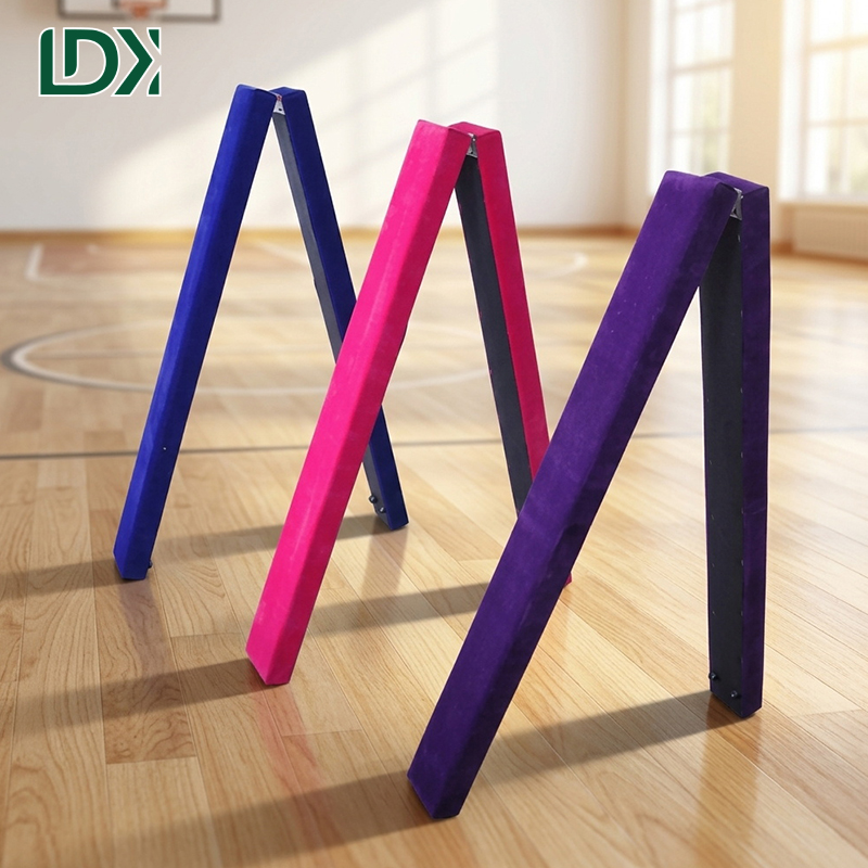 LDK Gymnastics Folding Balance Beam with Suede Cover for Home Training Floor Practice Featured Image