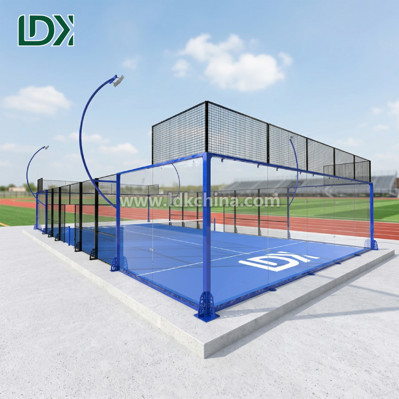 Custom Design Panorama Padel Courts Turnkey Solution For Outdoor Panoramic Padel Court Professional Installation Project