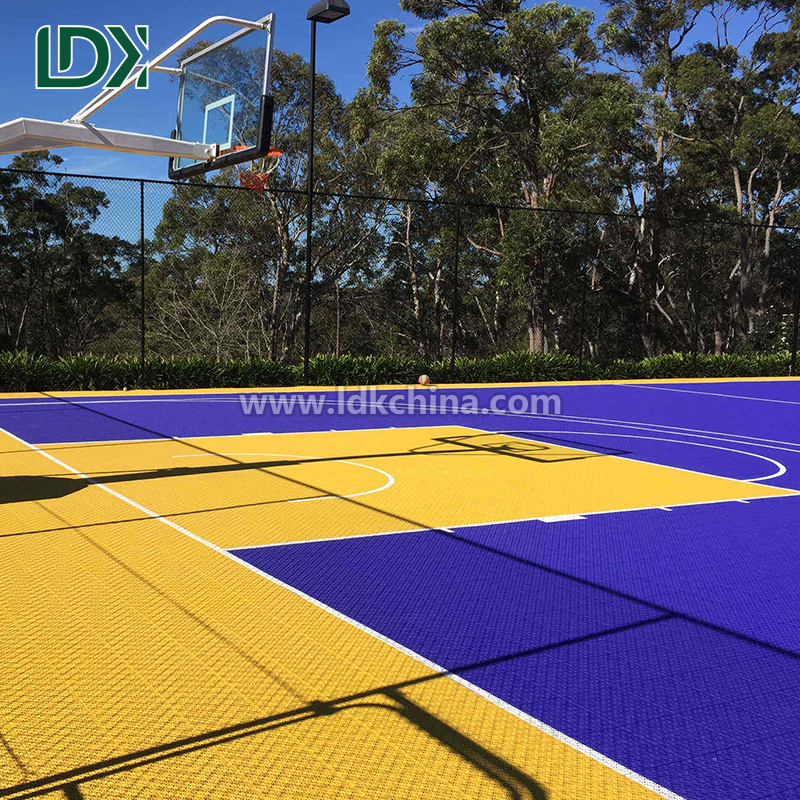Anti-Slip High Rebound Basketball Court Plastic Sports Flooring for Professional Training Ground