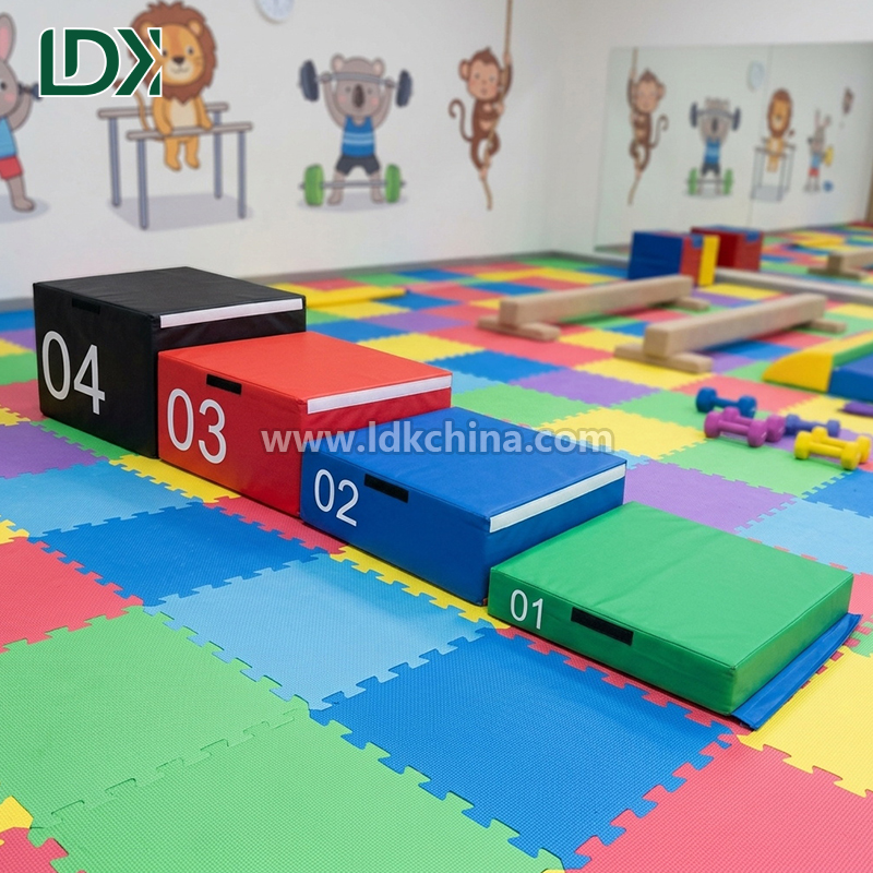 Factory Direct Commercial Plyometrics Box High Density Soft Foam Jump Box for Gym Training