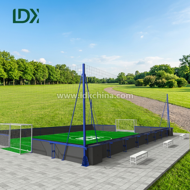 Cage football stadium: a new lightweight urban football  infrastructure sweeping the world