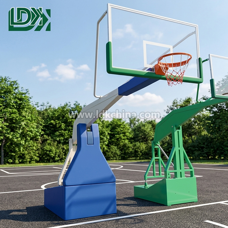 Premium Portable Easy Operated Hydraulic Adjustable Basketball Hoop for Indoor & Outdoor Home Court