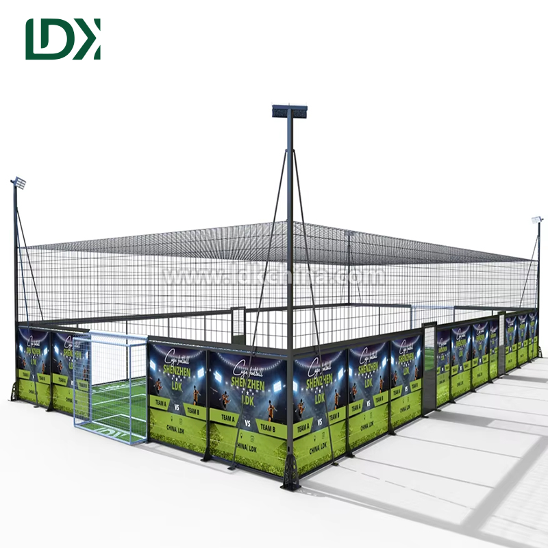 Impact Resistant LED Advertising Display Cage Football Field Board Outdoor Sports Perimeter Screen for Stadium Match
